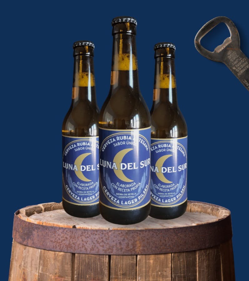 Cerveza Artesana "Luna del Sur". 6 y 12 botellas.