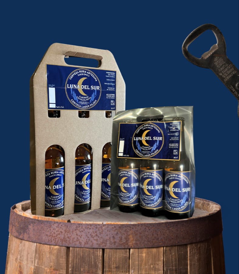 Cerveza Artesana "Luna del Sur". 6 y 12 botellas.