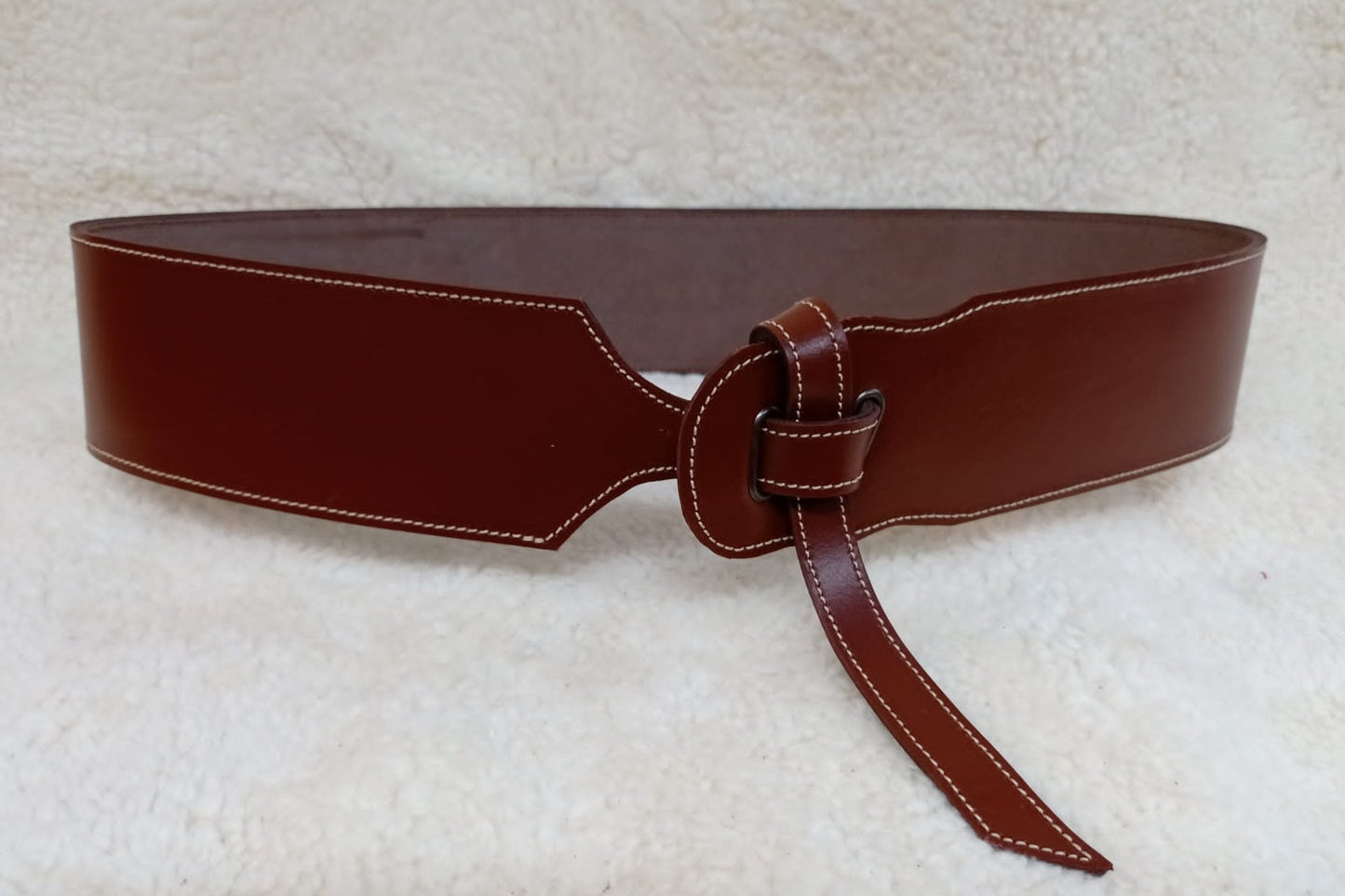 Cinturón Fajín cuero lazo