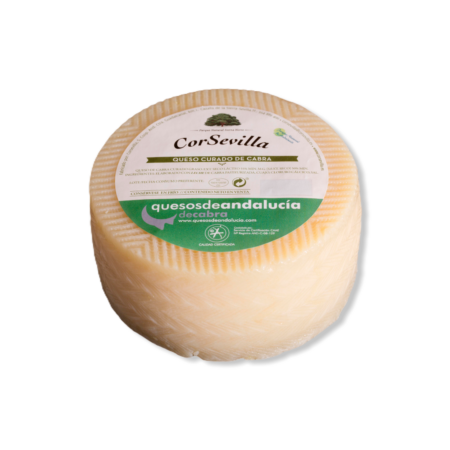 Queso curado de cabra Andalucía Calidad Certificada. Corsevilla.