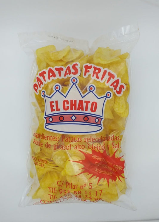 Patatas fritas "EL CHATO". 4 paquetes de 550gr.