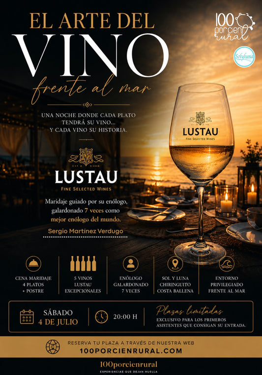 Reserva de Cena maridaje Lustau | El Arte del Vino Frente al Mar